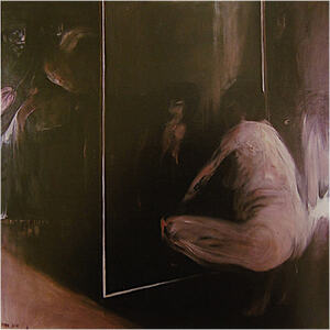 Bruno Pippa, Composizione con figura accovacciata e specchio, 1964/65