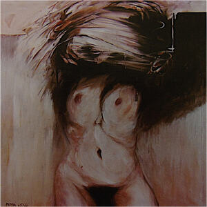 Bruno Pippa, Figura femminile riflessa allo specchio,1965/66