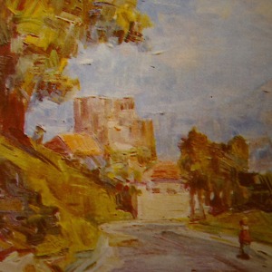 Domenico De Vanna, Tra i salubri monti Alburni, pittura ad olio, 1972