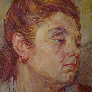 Domenico De Vanna, Testa di donna, pittura ad olio, s.d. (copertina del quaderno de 'Il Romitaggio' del 1965)