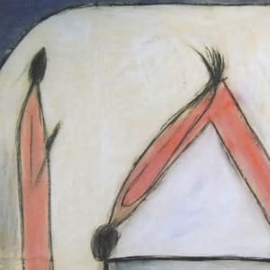 Giovenale, Il sigillo di un timore, 1990 - tecnica mista su carta intelata