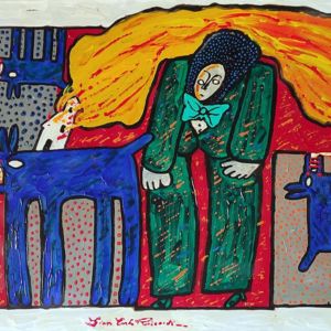 G. C. Riccardi, Senza titolo, 2007, Acrilico su tela, 87x62.