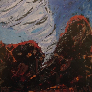 Mario Schifano, SLONCIO, olio su tela, cm 80 x 80, 1989