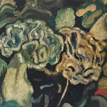 Giuseppe Signorile, “Funghi“ (30x24, olio su masonite, 1962)-I