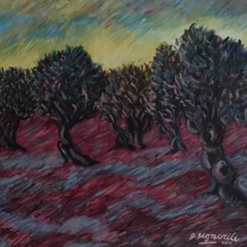 Giuseppe Signorile, Ulivi (0lio su masonite, 2011)-I