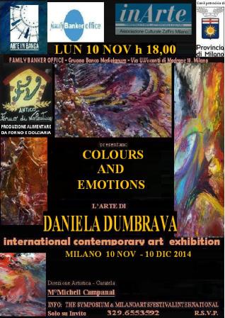 Locandina della mostra "Colours and emotions"
