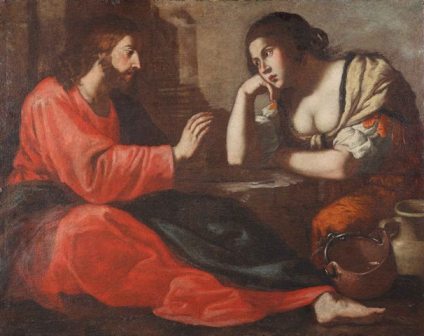 Carlo Rosa: La Samaritana al pozzo, sec. XVII