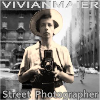 Vivian Maier in una elaborazione grafica di leonardo basile