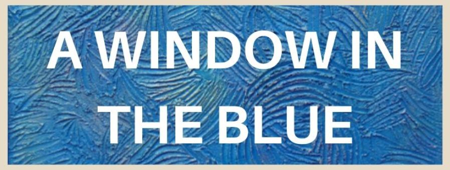 A window in the blue - footer