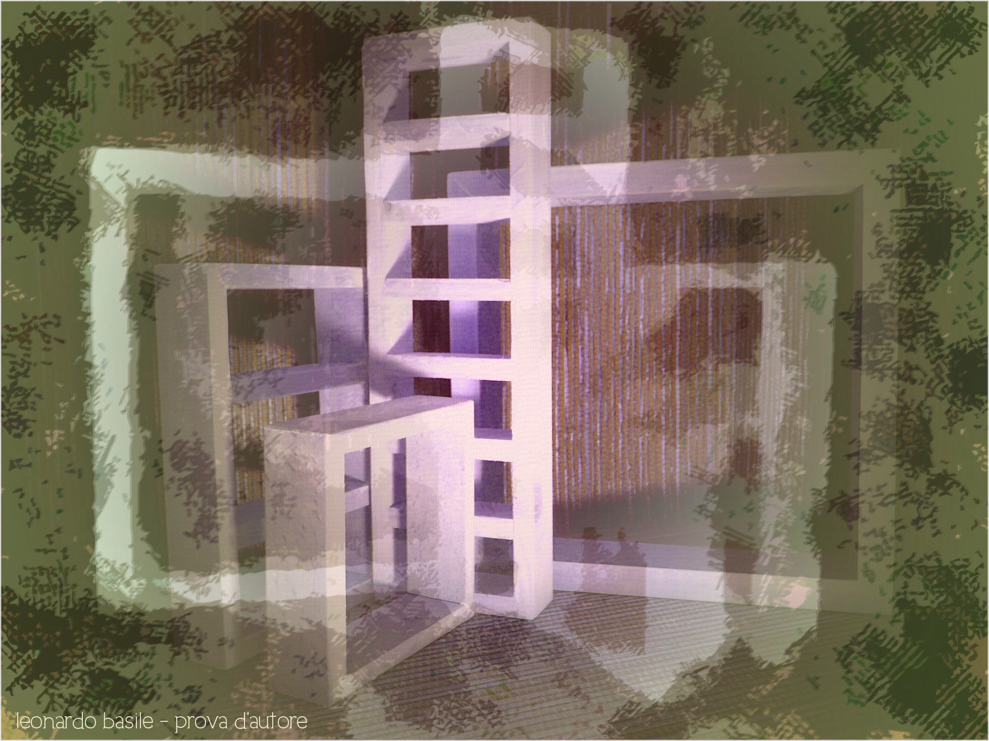 Elaborazione grafica da mia foto 'Solids in green light - 2