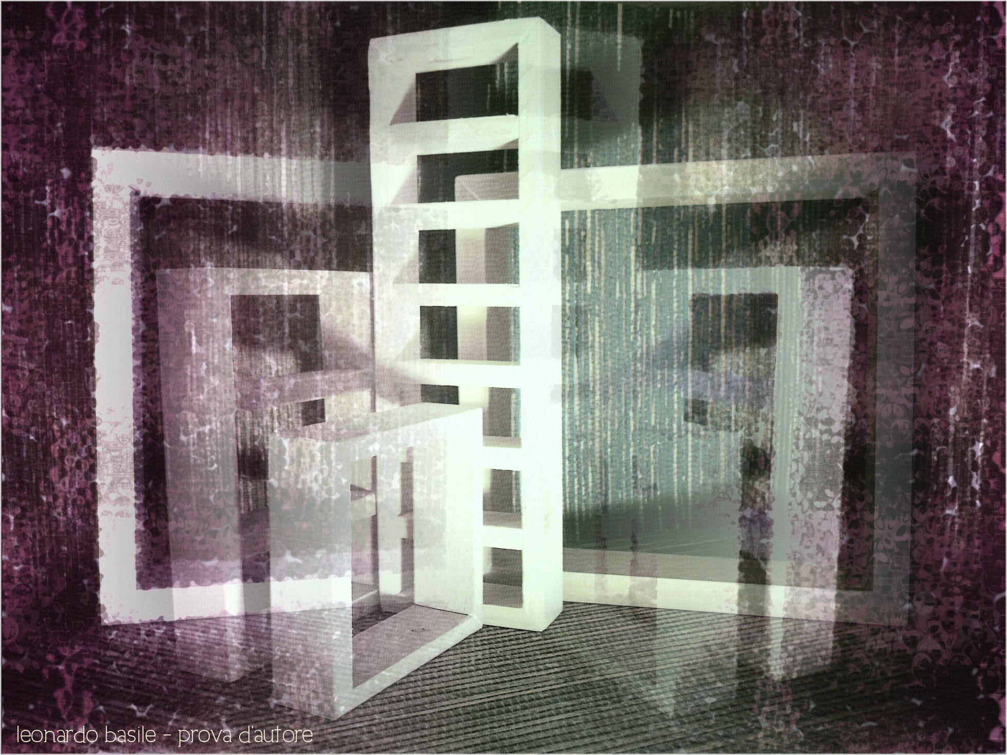 Elaborazione grafica da mia foto 'Solids in green light - 6