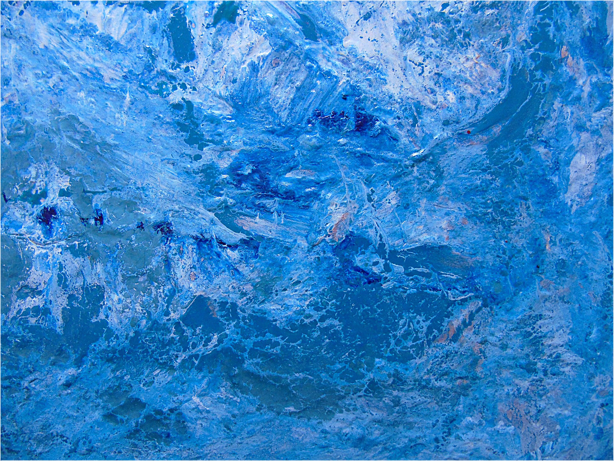 Particolare dell'opera pittorica Rapsodia in blu di leonardo basile 2024 - 4