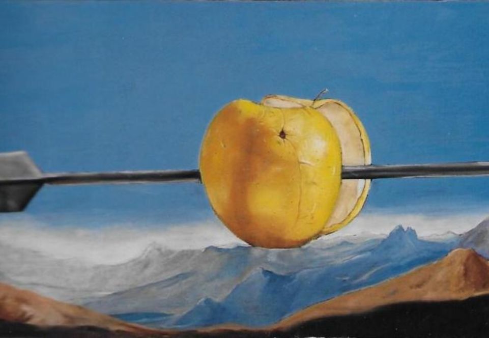 Giacinto Franco : MELAFRANCO, cm 40 x 100, olio