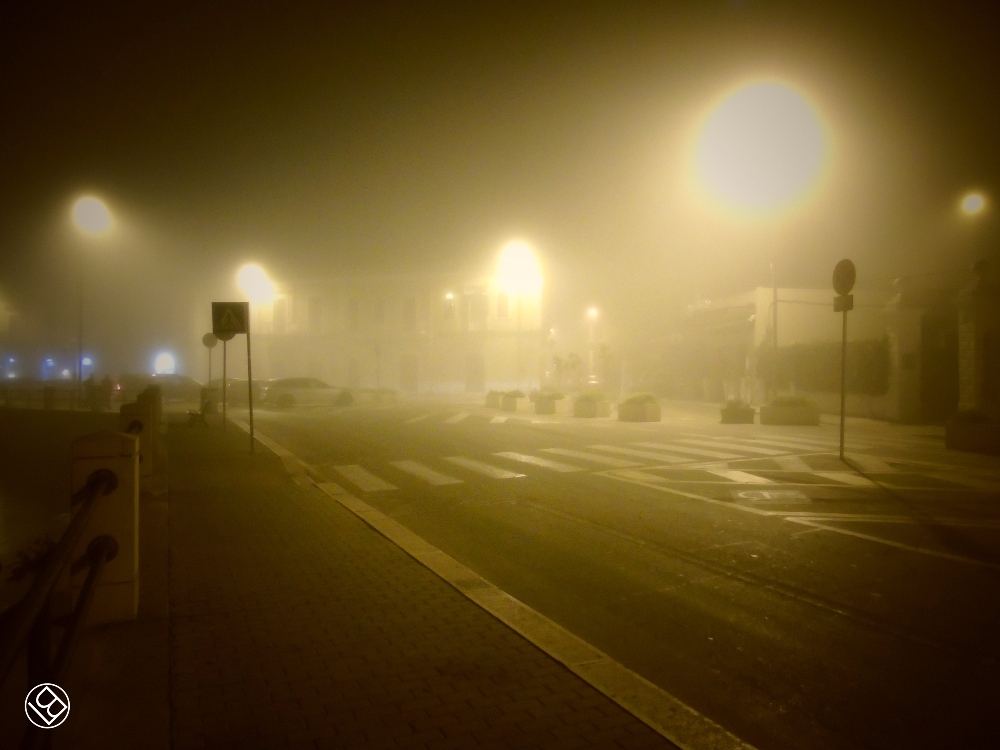 La sera, la nebbia, il lungoporto... a S.Spirito