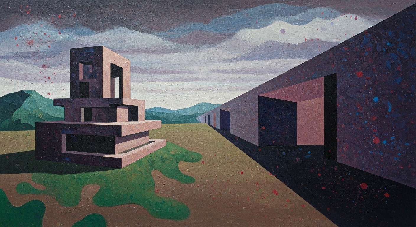 UNTITLED_4 : Opera digitale stampata su canvas, cm 50 x 100, 08/02/2026