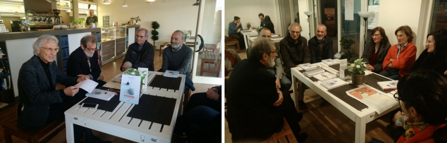 Presentazione del libro di Geppi De Liso tenutasi Venerdì 13 aprile 2018 presso 'Darjeeling - Caf Frut Tearia' (via Nicola Minervino 10/DEF, 70128 Bari-Palese) a cura dell' Ecomuseo Urbano del Nord Barese. Foto a cura di Eugenio Lomabardi, Presidente dell'Ecomuseo.