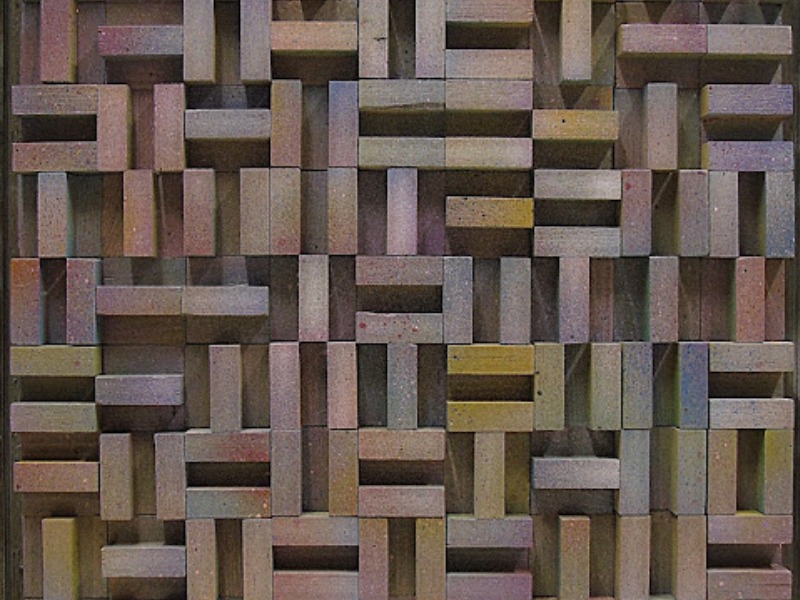 Rilievo policromatico 04, smalti su legno, cm 56,5 x 56,5  - 20/11/21 