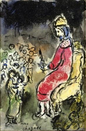 Opera pittorica di Marc Chagall esposta a Lucca