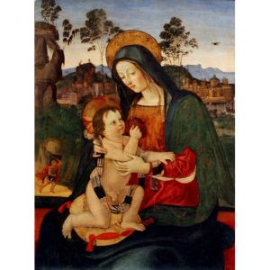 Bernardino Di Betto detto il Pintoricchio, Madonna con il Bambino e san Giovannino