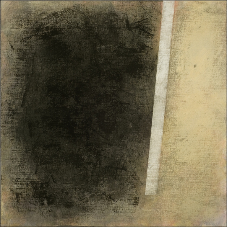 Claudio Verna, Bone black, 2009, acrilico su tela, 50 x 50 cm