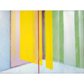 Farid Rahimi - Empty Walls 88, 2020 - tecnica mista e olio su tela / mixed media and oil on canvas - 30 x 40 cm