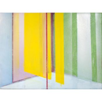 Farid Rahimi - Empty Walls 88, 2020 - tecnica mista e olio su tela / mixed media and oil on canvas - 30 x 40 cm