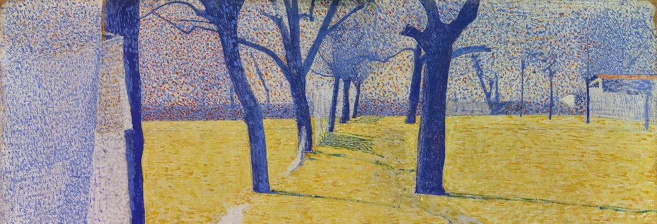 Giuseppe Pellizza Da Volpedo, Panni al sole, 1894-1895, Collezione Privata