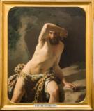 Raffaele Faccioli, Caino dopo l’uccisione di Abele, 1864, olio su tela, 122 x 100 cm, eseguito a 18 anni. Ph. Simone Nocetti