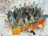 Una delle opere di Prat in esposizione alla 54 Arte Contemporanea di Molfetta