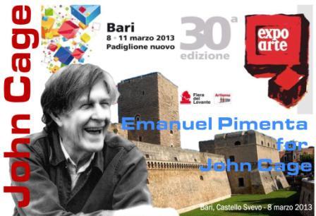 Una spontanea e personale elaborazione grafica di Leonardo Basile per l' evento "Emanuel Pimenta for John Cage"