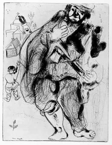 Un disegno di Chagall (opera non esposta)