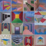 Leonardo Basile: multiplo di collage, 2020