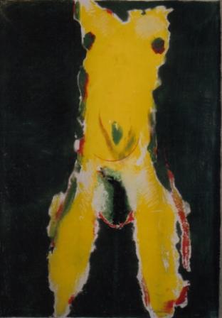 "Yellow" , l'opera pittorica di Marlisa Ciccarelli che si aggiudicò nel 1998 il primo premio del concorso d'arte contemporanea "Premio Santo Spirito" .