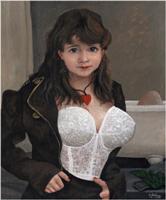 Bambina con reggiseni bianchi - 2012