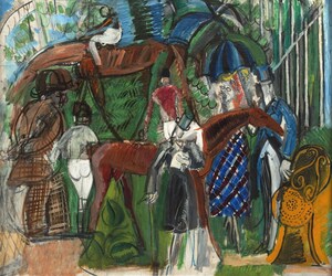 Dipinto di Raoul-Dufy: Le paddock