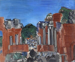 Dipinto di Raoul-Dufy: Paysage de Sicile Taormine 