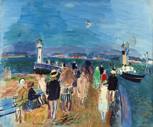 Dipinto di Raoul-Dufy: La jetée de Honfleur