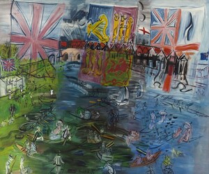 Dipinto di Raoul-Dufy: Henley, régates aux drapeaux