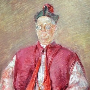 Domenico De Vanna, Il Cardinale,olio su masonite, cm 75x61