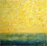 "GialloMare", acrilici su tela, cm 100 x 100, giugno 2021
