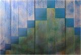 "Paesaggio" - Pittolegneo, acrilici e smalti su legno, cm 61,5 x 90,5 (18/03/2022)
