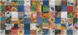 "Patchwork_1", Tessuti colorati su moduli da cm 8 x 8, per un totale di cm 48 x 104, 1995