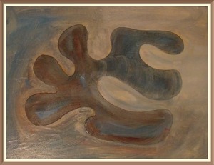 Dipinto cm 30x40 su faesite telata con acrilici di L.Basile - 08