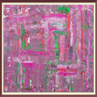 BaSiLe - Astrazione_Untitled : Acrilici e su faesite, cm 70 x 101, 08/10/2024 (cornice digitale)