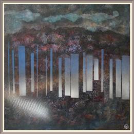 BaSiLe - 'Solipsista - 2', acrilici su faesite telata, cm 60 x 60 , 23/10/2025