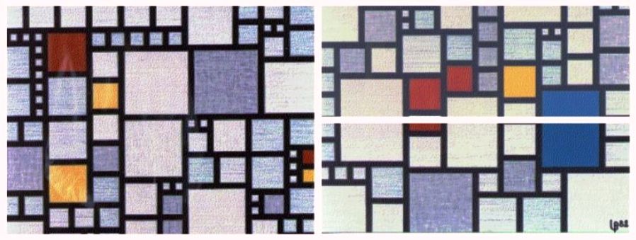 Un omaggio di L. Basile (del 1982) al De Stijl di Mondrian