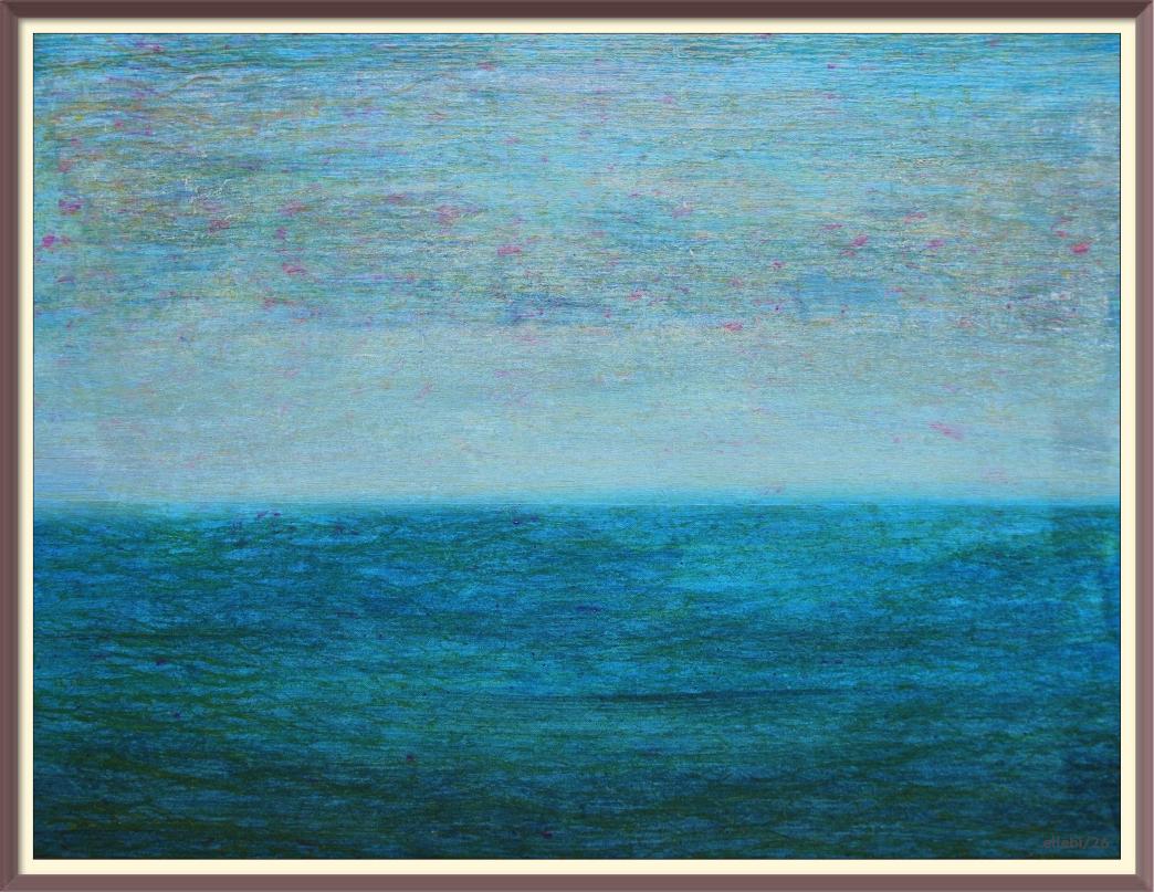 BaSiLe - Cielo e mare 1- Acrilici su faesite telata, cm 60 x 80- settembre 2026