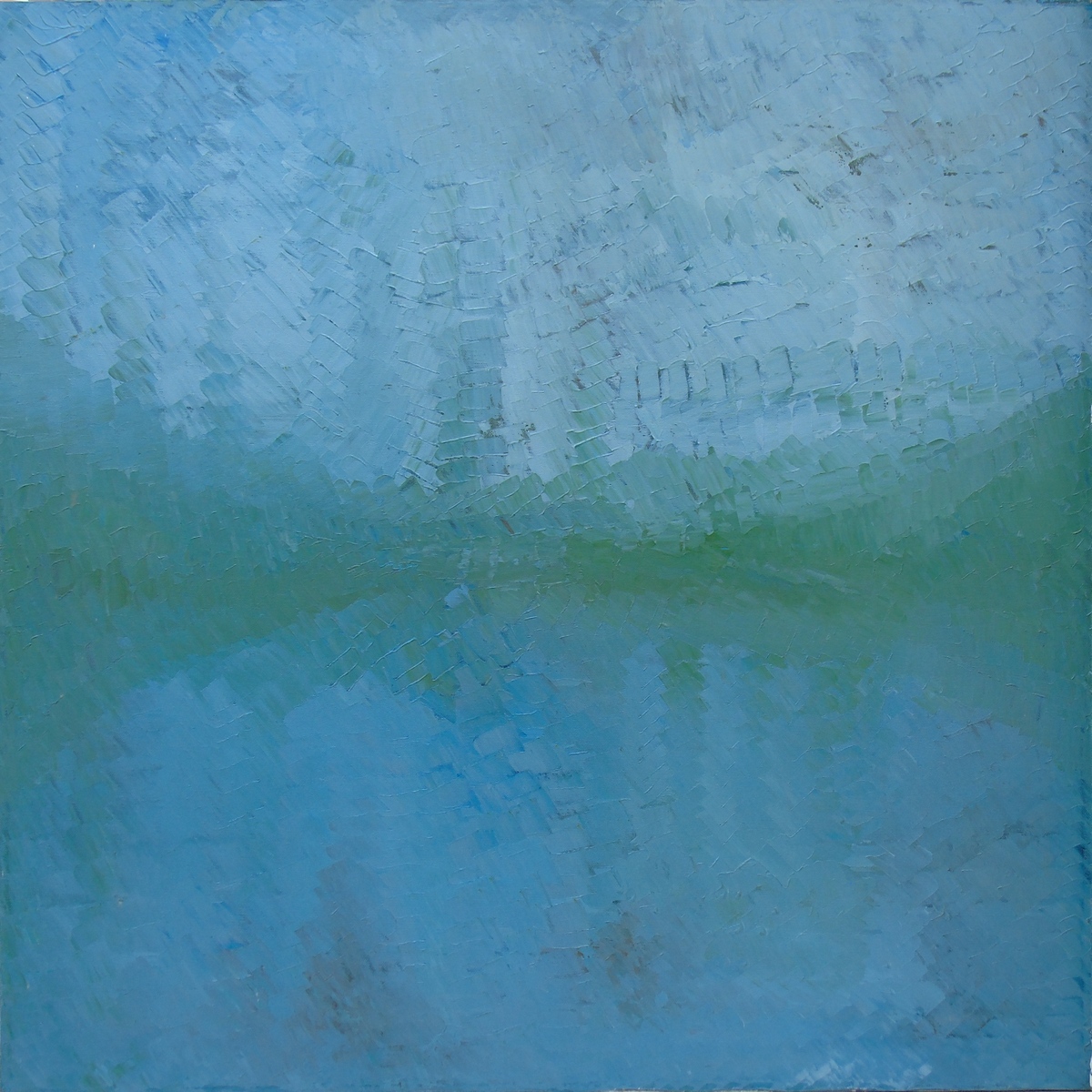leonardo basile 'Riflessione n.2', acrilici su tela, cm 90 x 90